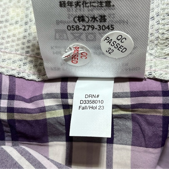 Eddie Bauer Adventurer 3.0 Plaid Shirt Womens Large Purple Long Sleeve New - Picture 10 of 10